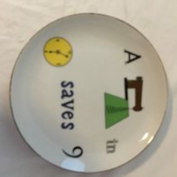 Vintage Rare 70s Ivory 7 1/2" Plates Gold Trim TASTE BETTER COLLECTION Choose 1 - Picture 7 of 11